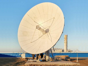 Установлена антенно-фидерная система диаметром 7,3 м